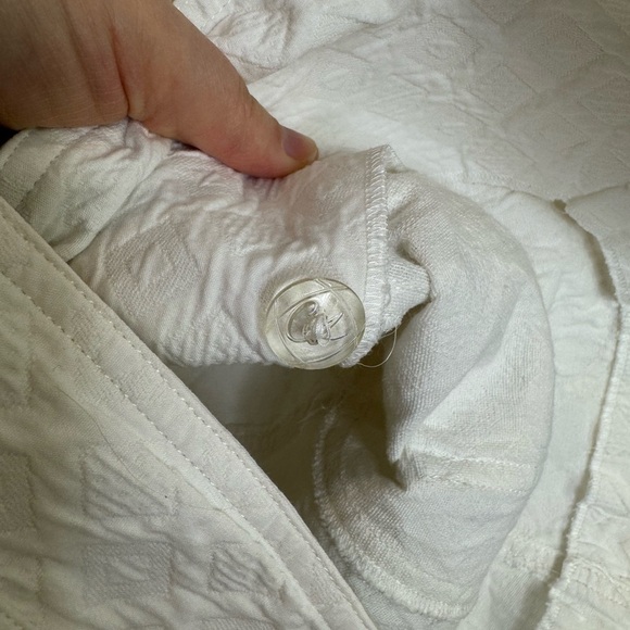 Bazar par Christian Lacroix White Y2K quilted texture o-ring Blazer - Picture 8 of 11